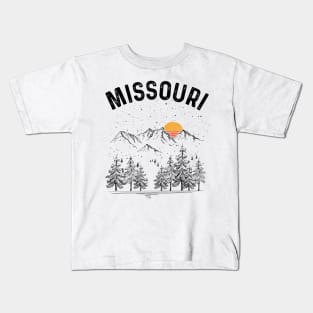 Missouri State Vintage Retro Kids T-Shirt